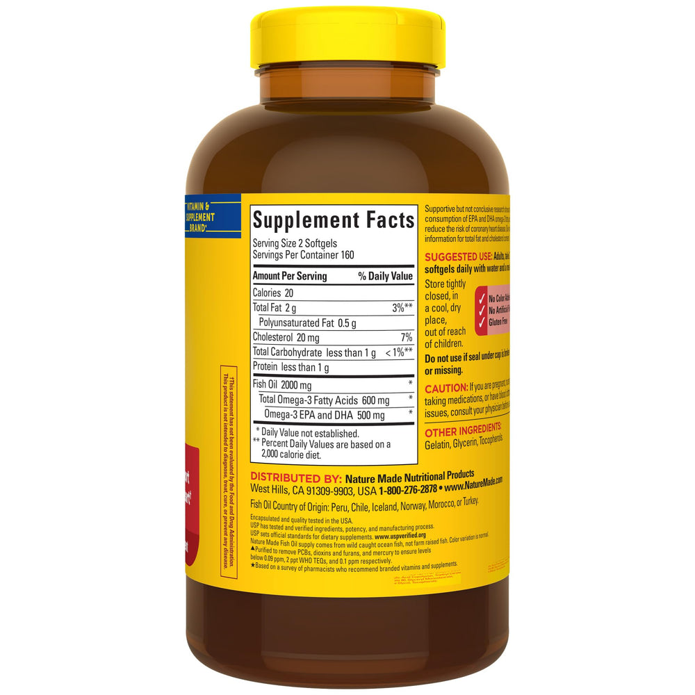 Nature Made Omega-3 EPA and DHA offer heart-supporting omega-3 benefits.