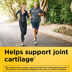 Close-up of Glucosamine Chondroitin MSM caplets for joint support