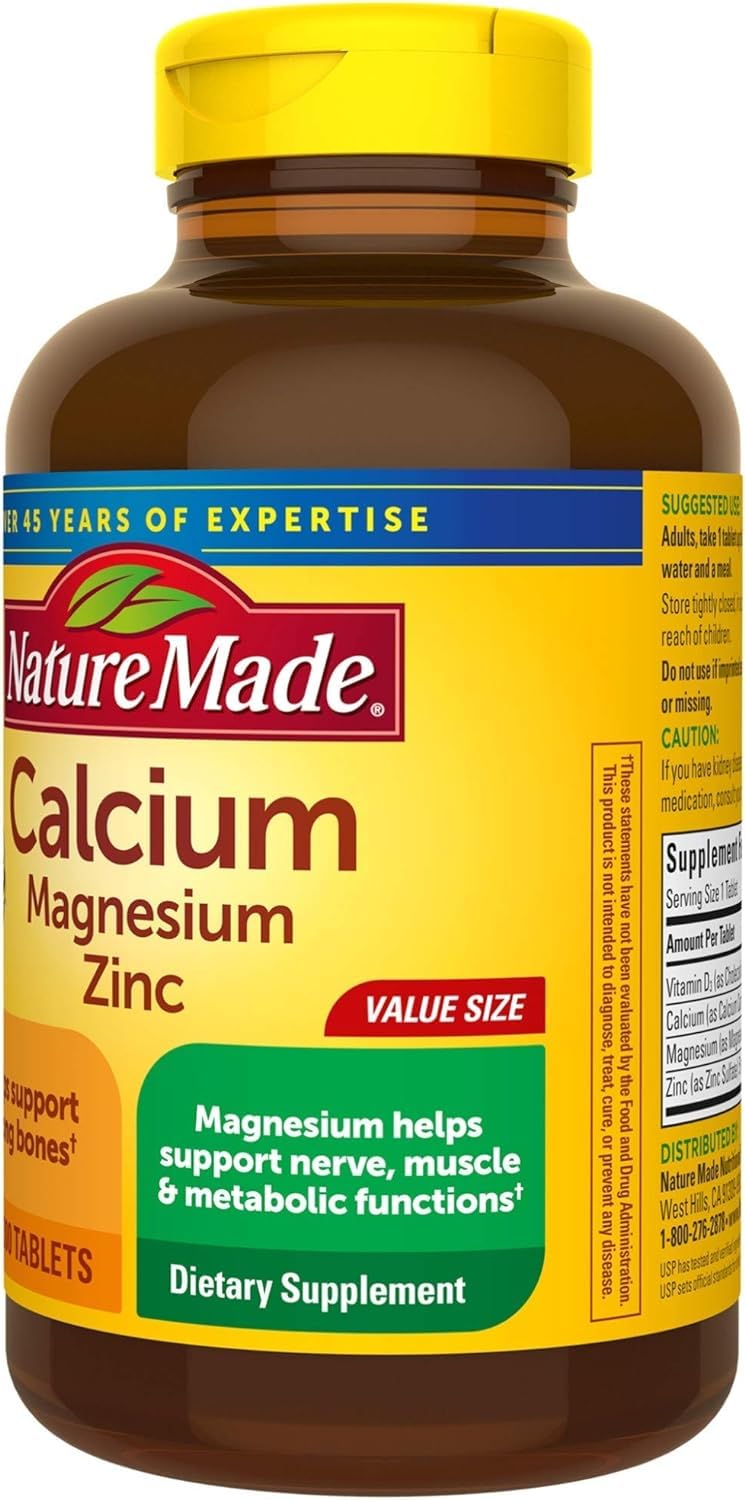 Nature Made ingredients label closeup highlighting sourcing