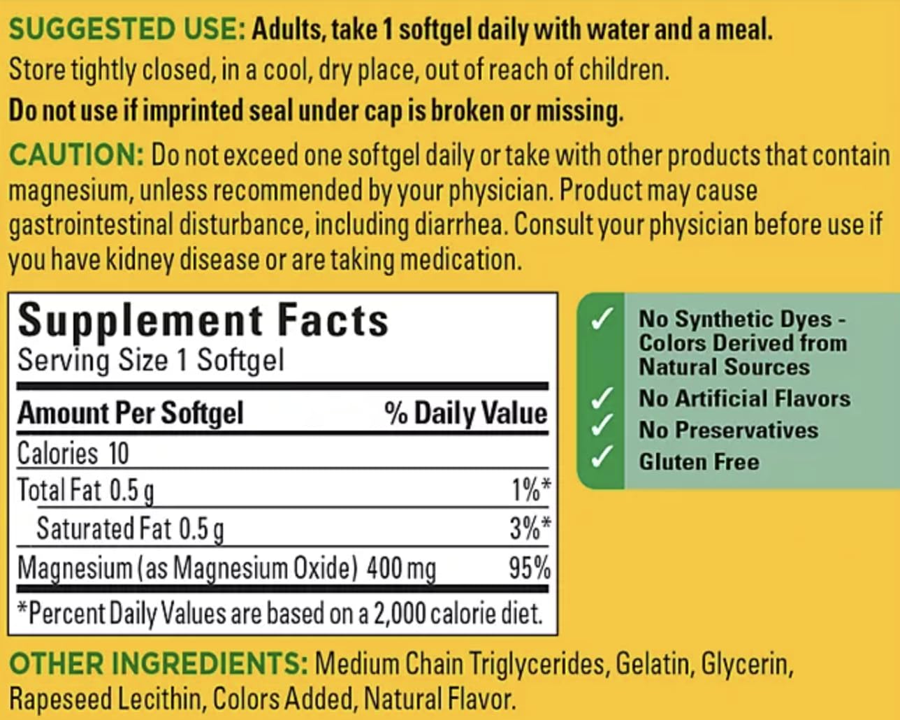 Pack of two Nature Made Magnesium bottles