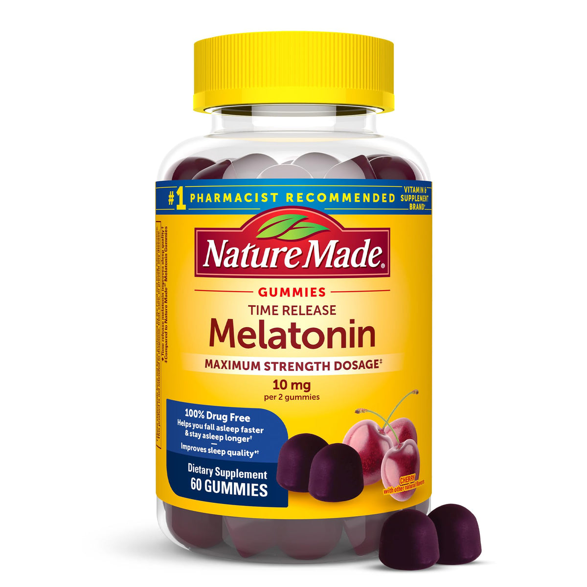 Nature Made Time Release Melatonin Gummies bottle front
