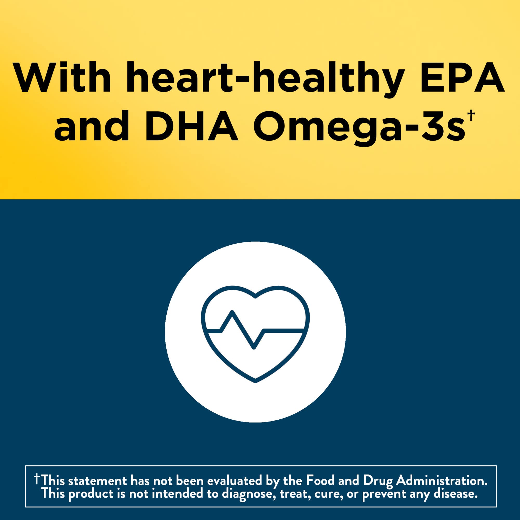 Nutrition facts and ingredients for Nature Made men's omega-3 gummies