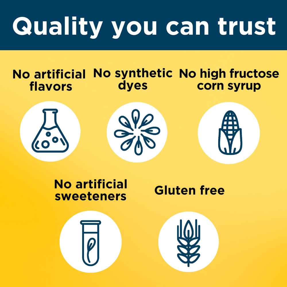 Nature Made orange flavor gummy image offering convenient daily nutrition on the go.