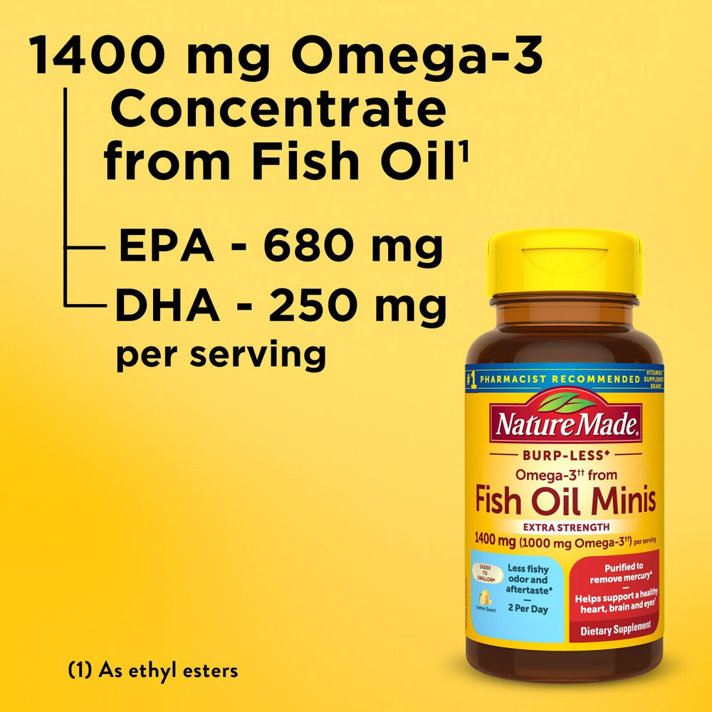 Gluten free Nature Made Omega-3 with no color added