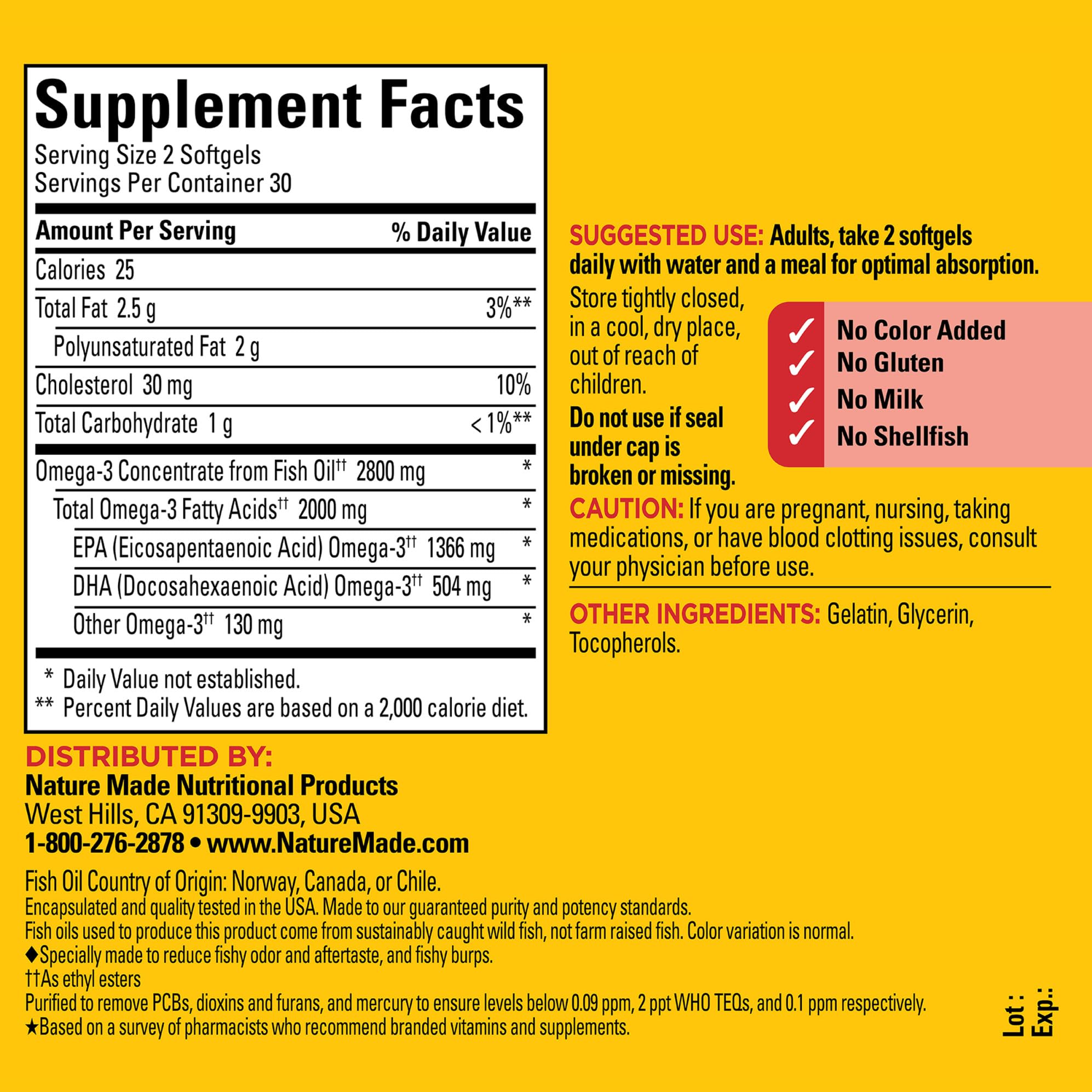 Closeup of Nature Made Omega-3 softgels for easy daily intake.