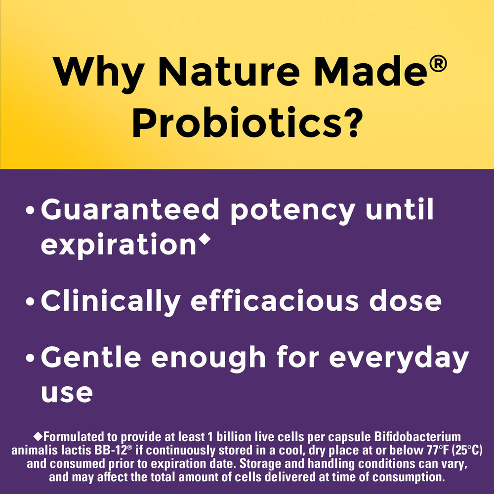BB-12 probiotic strain graphic highlighting 1B CFU for digestive health