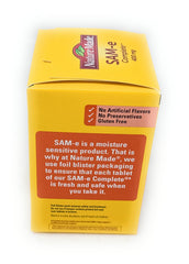 Close-up of Nature Made SAM-e Complete 400 mg tablets