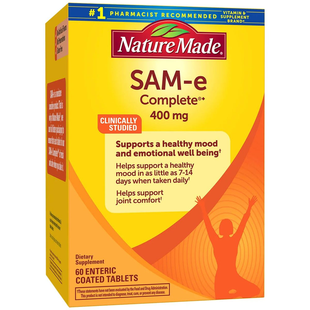 Nature Made SAM-e Complete 400 mg enteric coated tablets packaging
