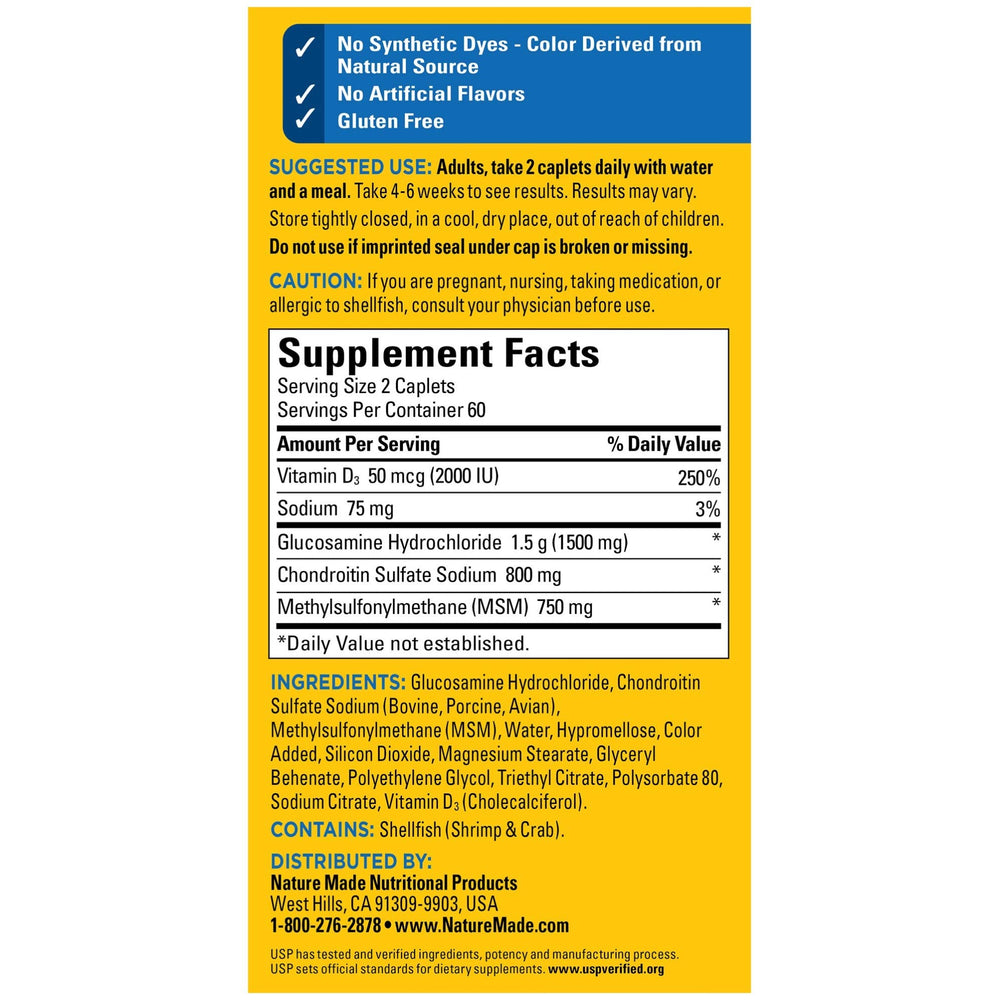Label close-up showing Vitamin D3 2000 IU claim