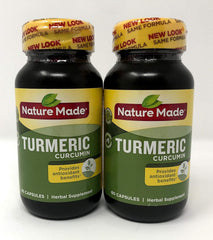 Nature Made Turmeric Curcumin 500 mg – 60 capsules per bottle, Pack of 2