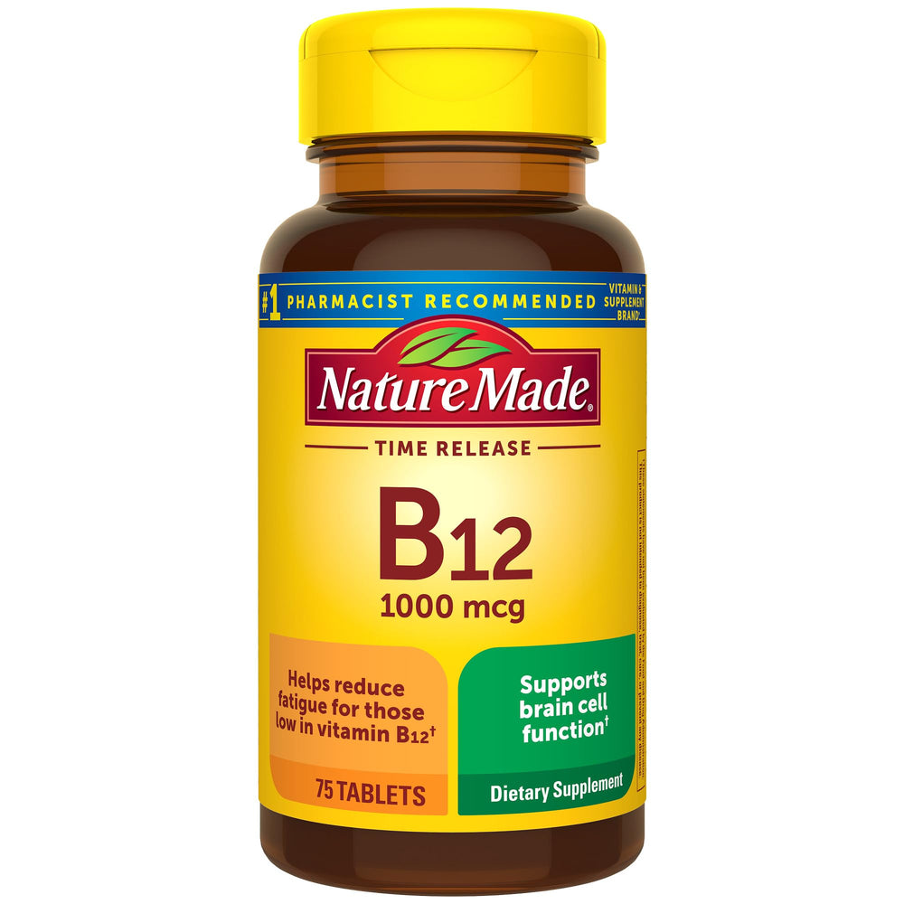 Nature Made Vitamin B12 1000 mcg Time Release Tablets bottle