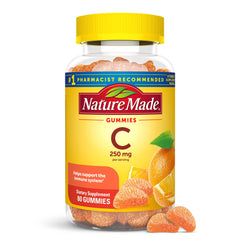 Nature Made Vitamin C 250 mg Gummies bottle and label