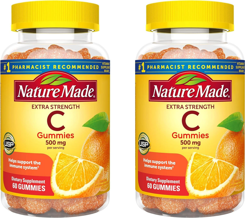 Front view of Nature Made Vitamin C 500 mg Gummies Pack of 2