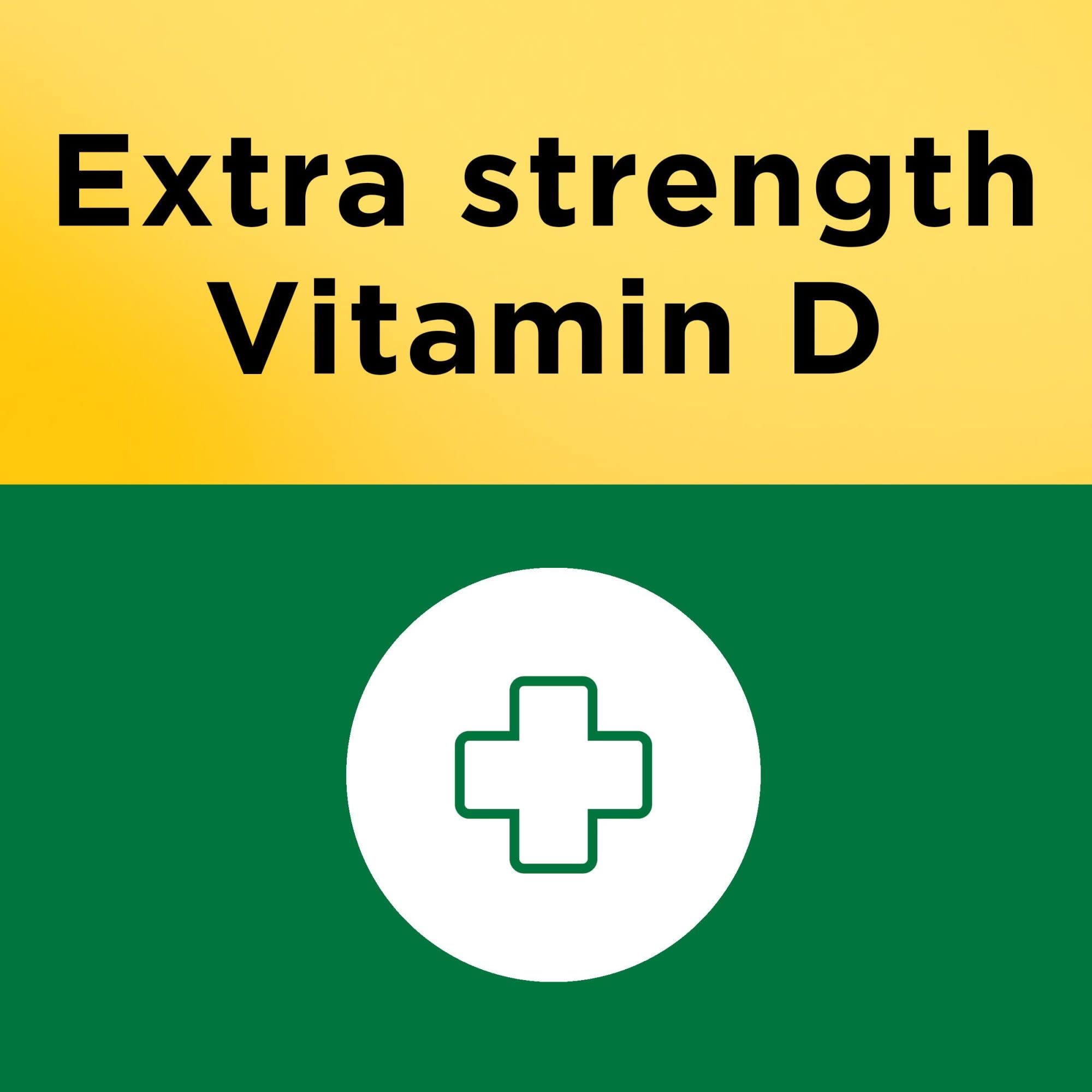 Nature Made Vitamin D3 5000 IU softgels bottle scene presents easy daily supplementation.