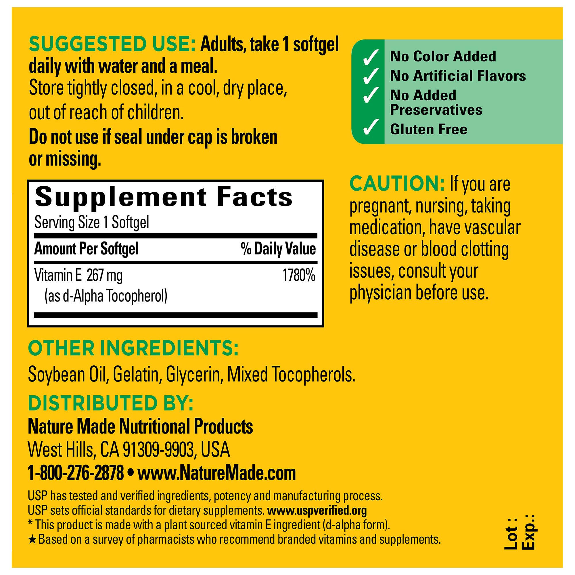 Vitamin E antioxidant support graphic