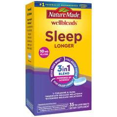 Front view of Nature Made Wellblends Sleep Longer bottle