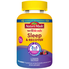Front view of Nature Made Wellblends Sleep & Recover Gummies bottle