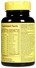 Close-up of Nature Made Women's Multivitamin 50+ 90-count bottle label