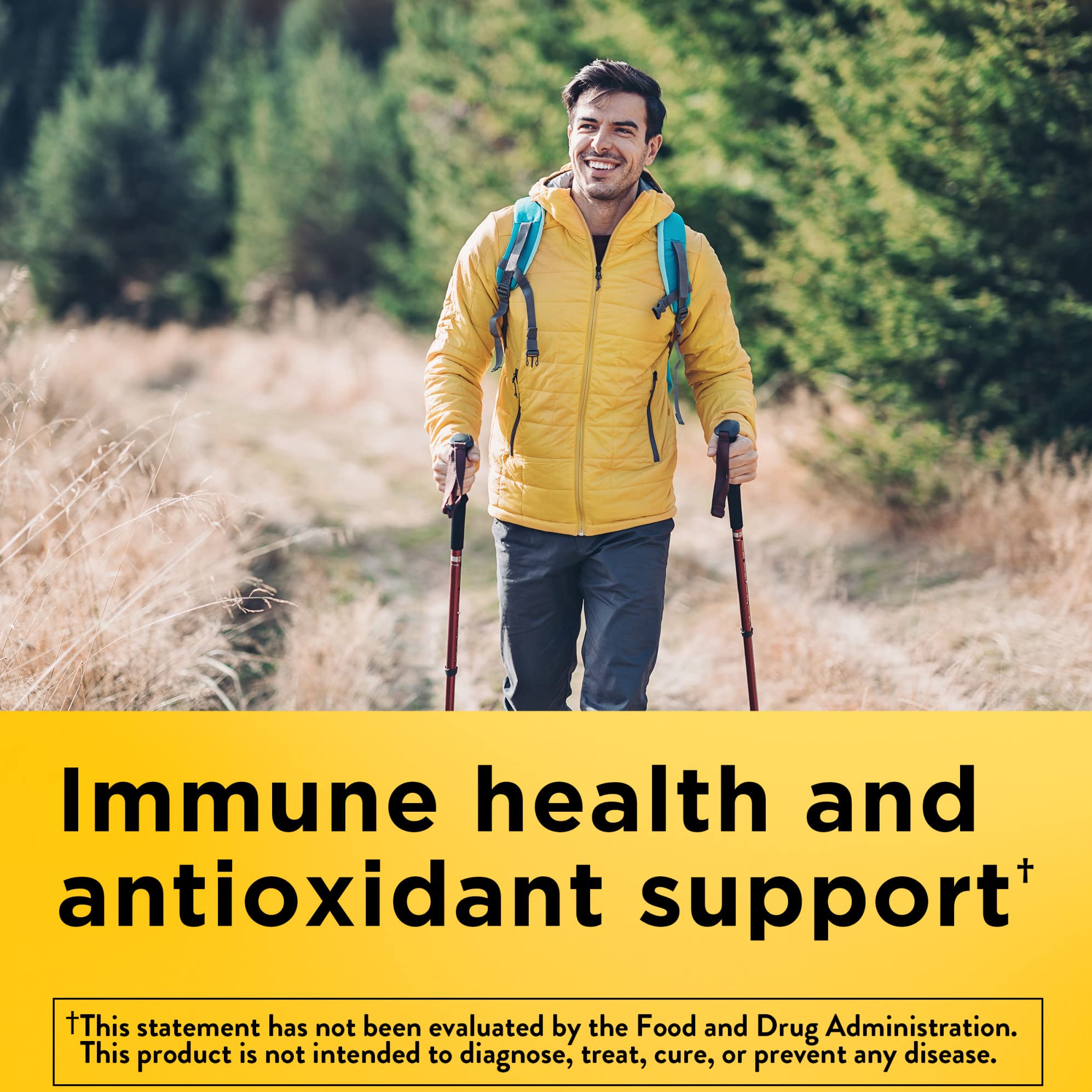 Nutrition facts for Nature Made Zinc 30 mg gummies