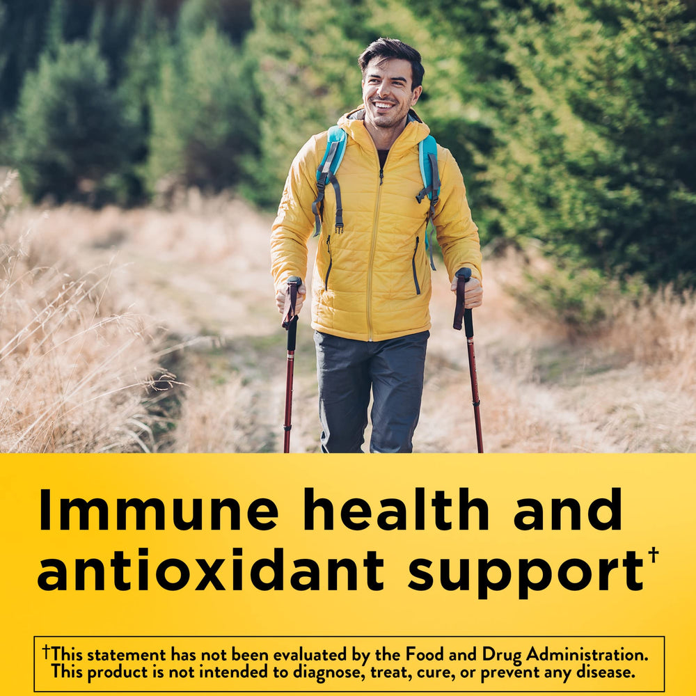 Nutrition facts for Nature Made Zinc 30 mg gummies