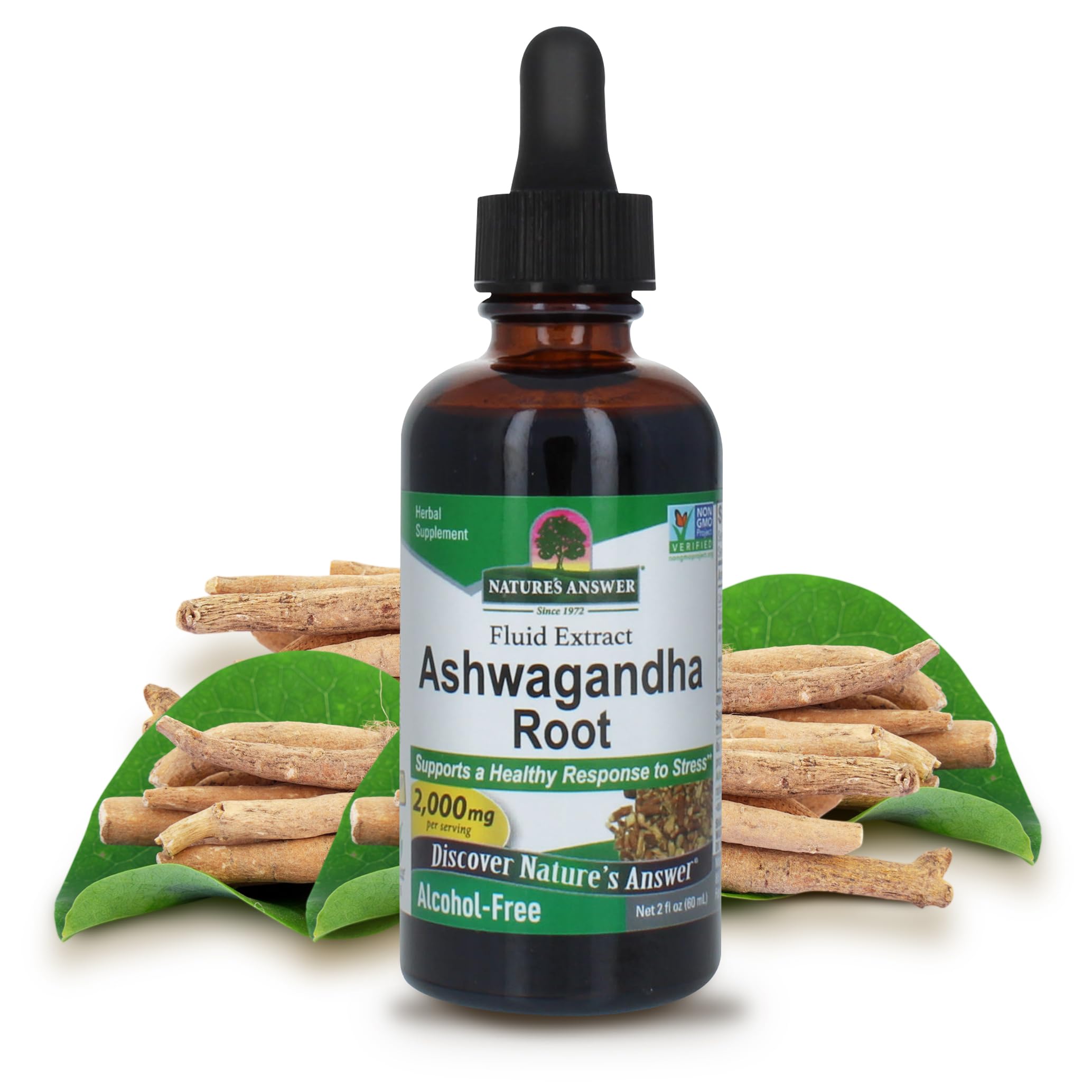 Bottle of Nature's Answer Ashwagandha Root 2oz