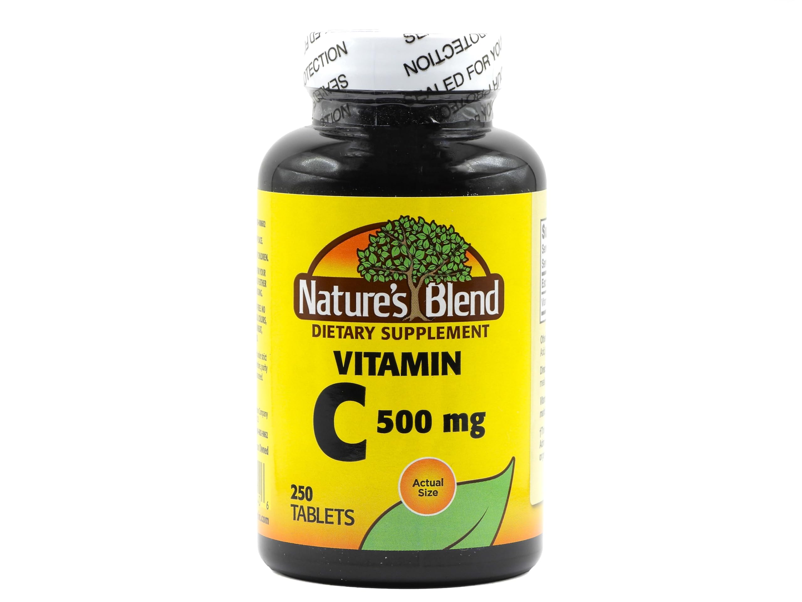 Nature's Blend Vitamin C 500 mg bottle with 250 tablets