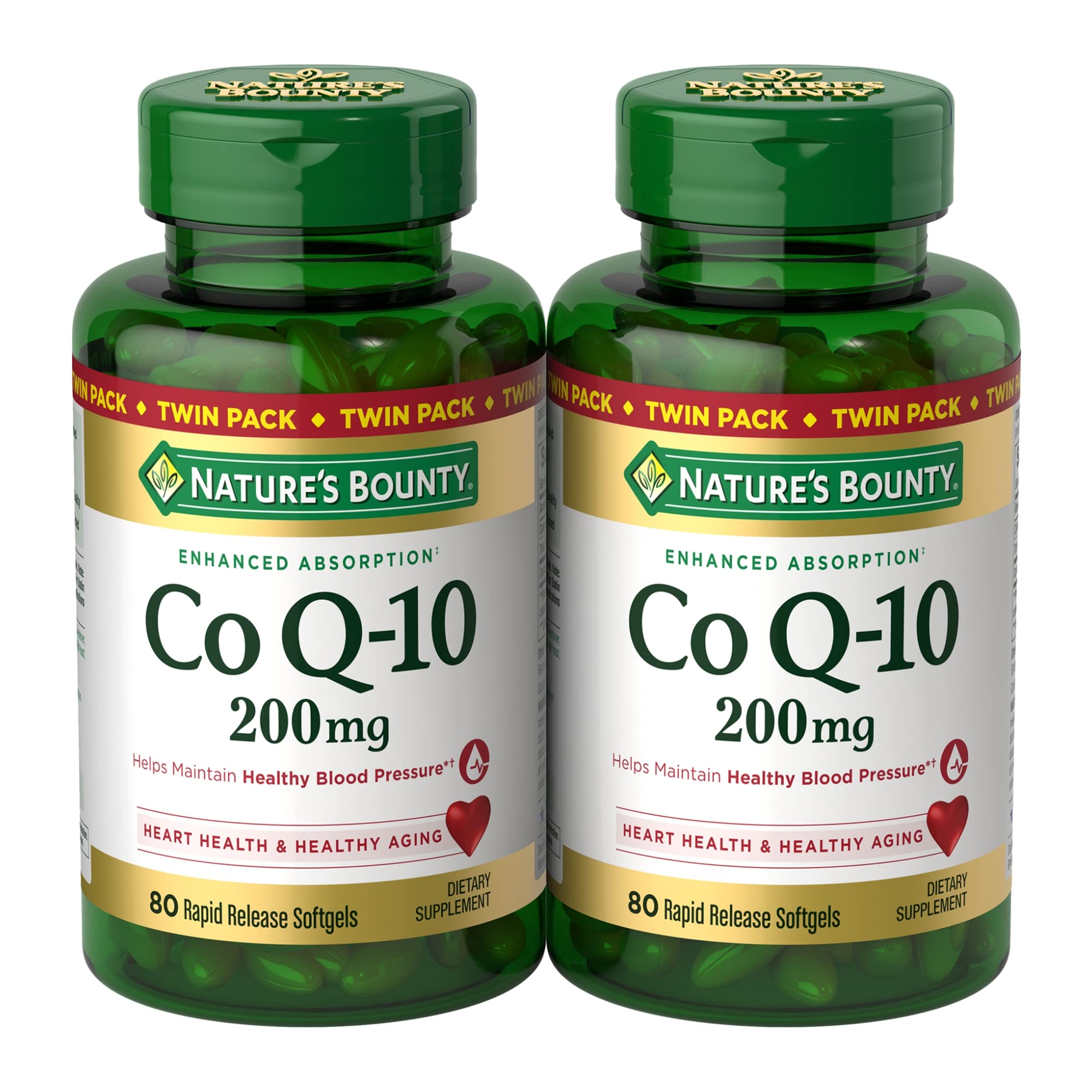 Nature’s Bounty CoQ10 200 mg softgels twin-pack hero image