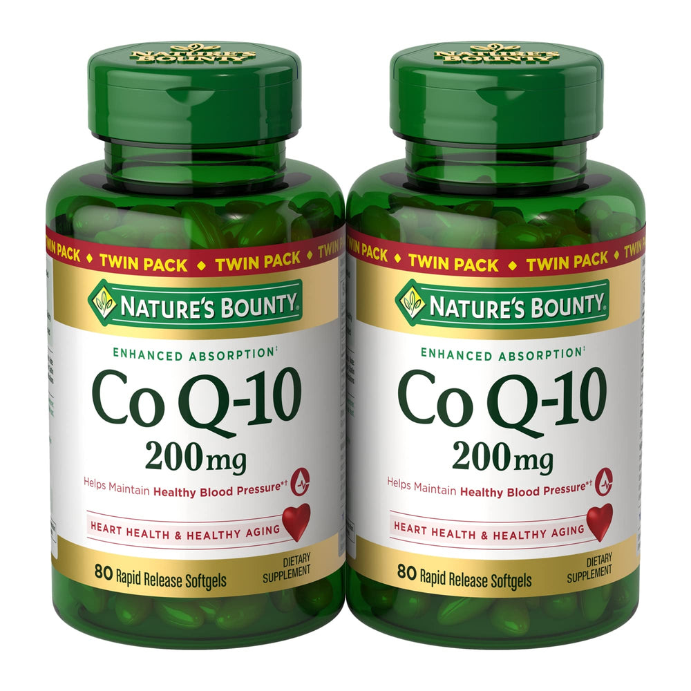 Nature’s Bounty CoQ10 200 mg softgels twin-pack hero image