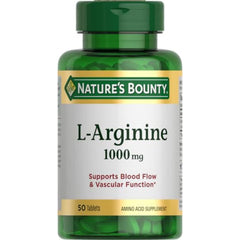 Nature's Bounty L-Arginine 1000mg bottle front label