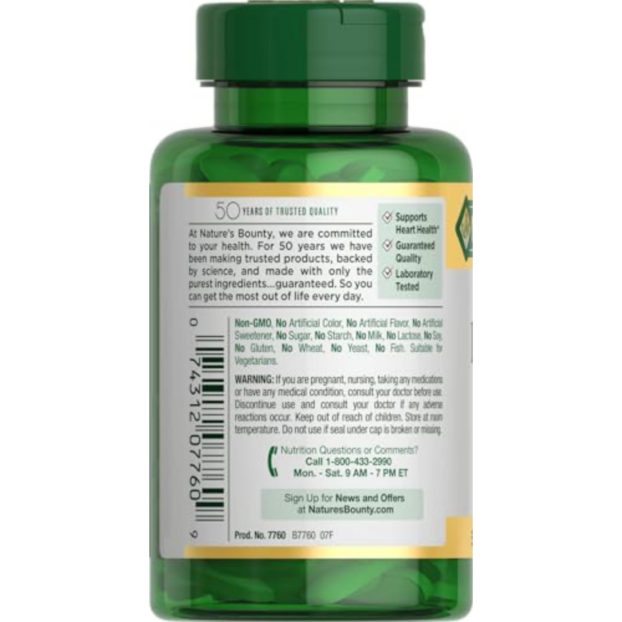 Vegetarian-friendly L-Arginine tablets in bottle