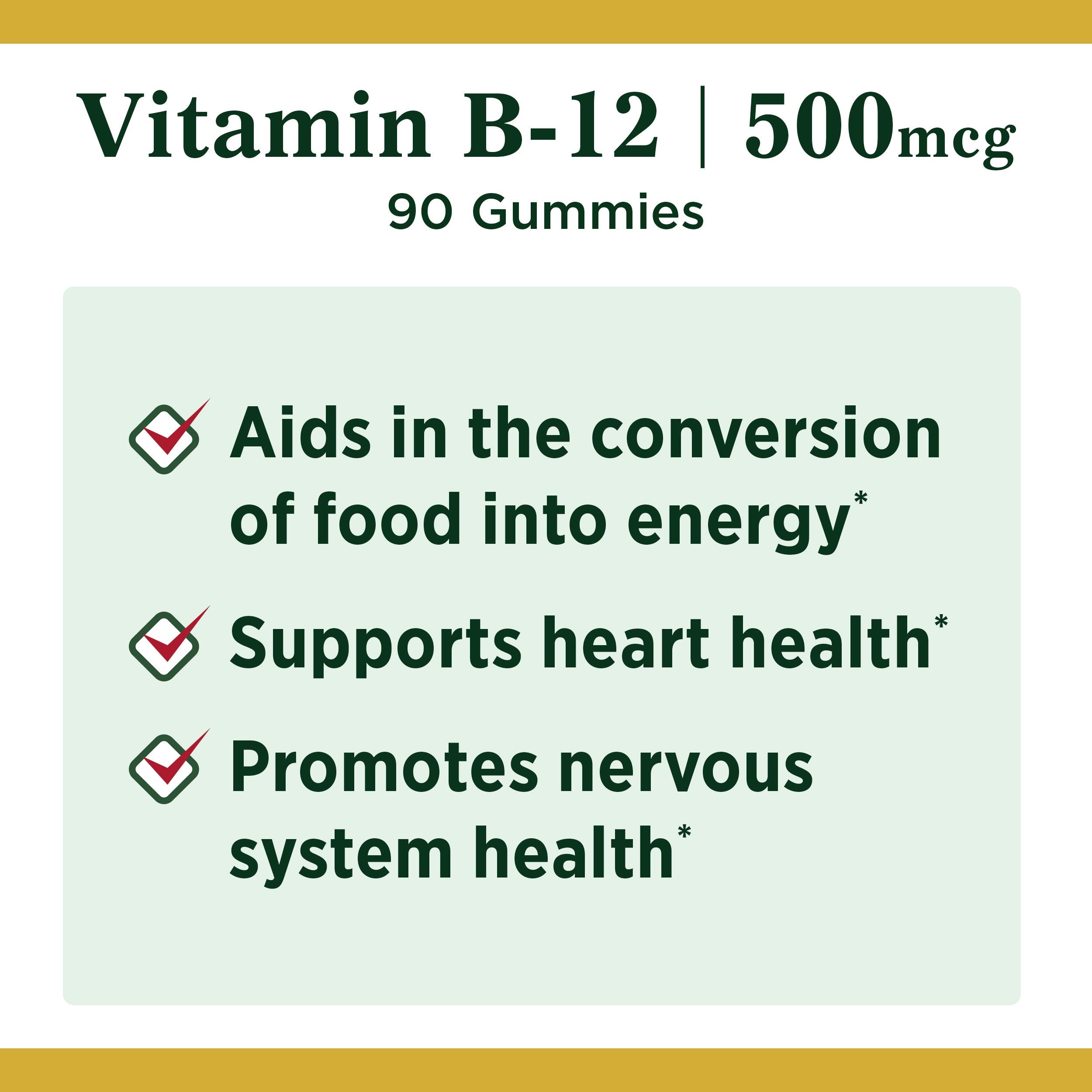 Flavors of Nature's Bounty Vitamin B12 Gummies: mixed berry, raspberry, orange