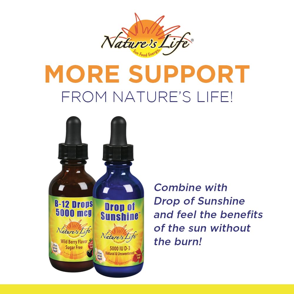 Nature's Life B-12 Drops bottle with packaging