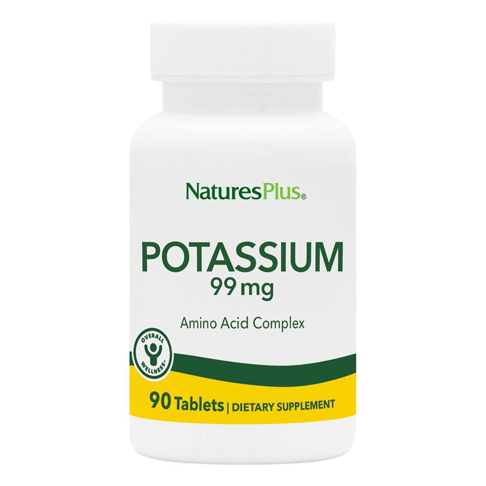 Nature's Plus Potassium 99 mg 90 tablets - front view