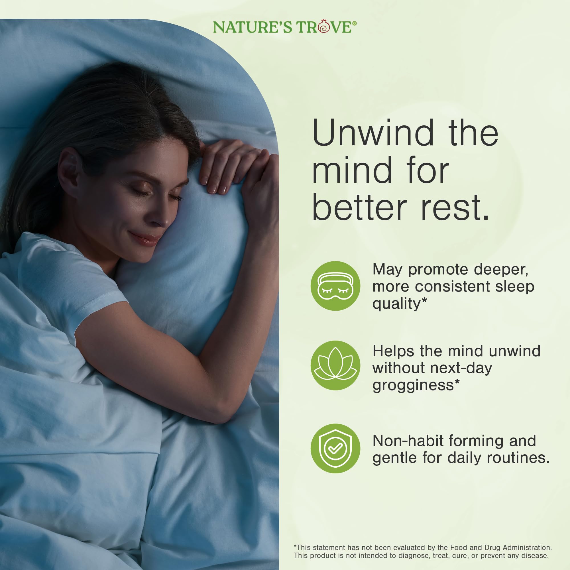 Nature's Trove L-Theanine 200mg lifestyle desk setup suggesting use