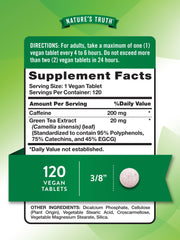 Close-up of Nature's Truth Caffeine Pills capsules