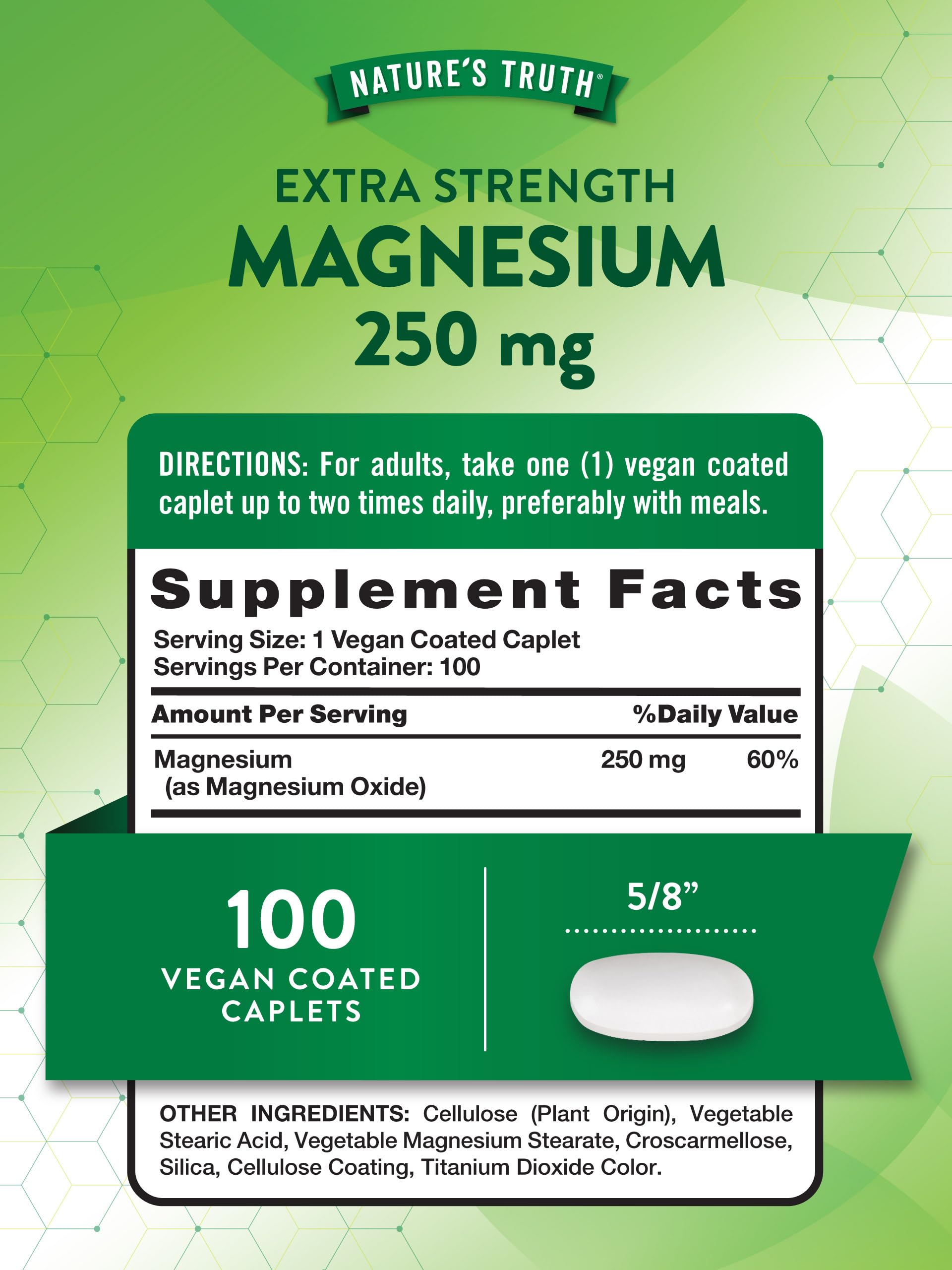 Front packaging of Nature's Truth Magnesium supplement