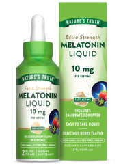 Nature's Truth Melatonin Liquid Berry Flavor bottle, 2 oz, 10 mg per serving