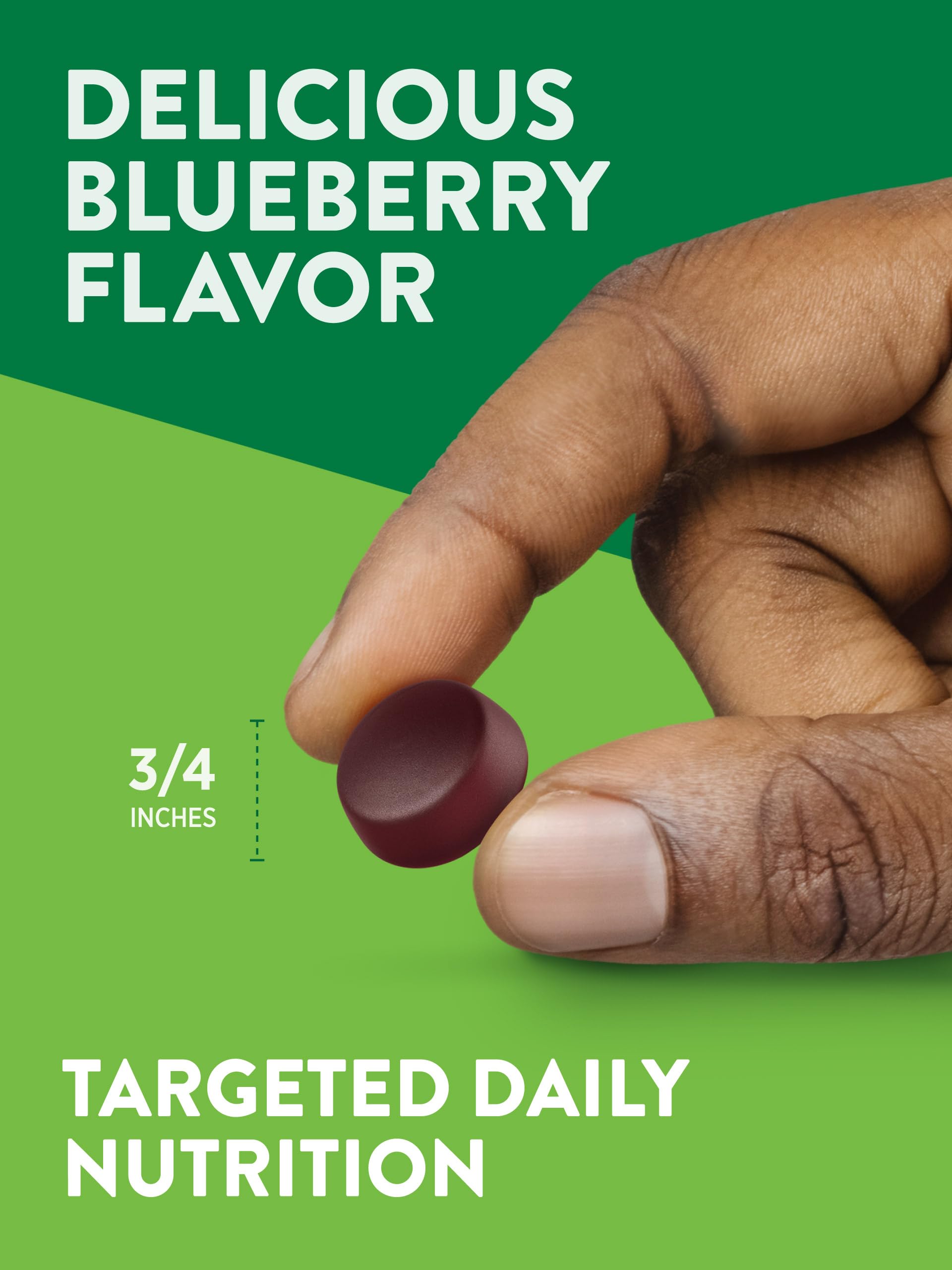 Vegetarian, gluten-free and non-GMO Nature's Truth men’s gummies packaging