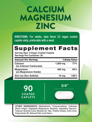 Vegan coated caplets packaging for Nature's Truth Calcium Magnesium Zinc