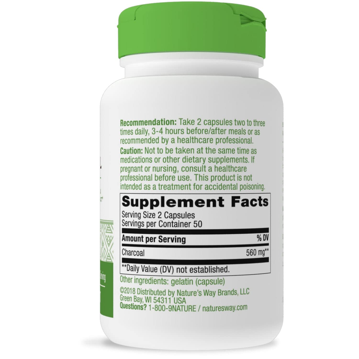 Close-up of activated charcoal powder