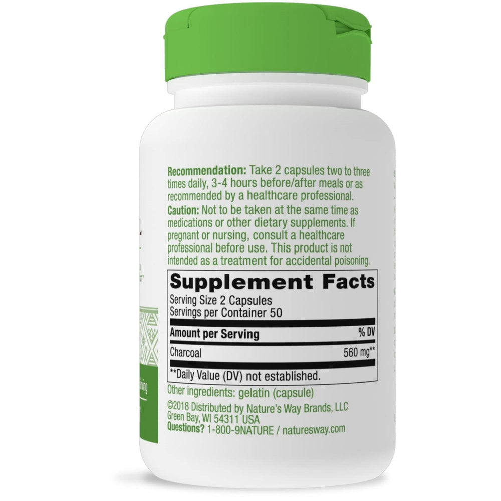 Close-up of activated charcoal powder