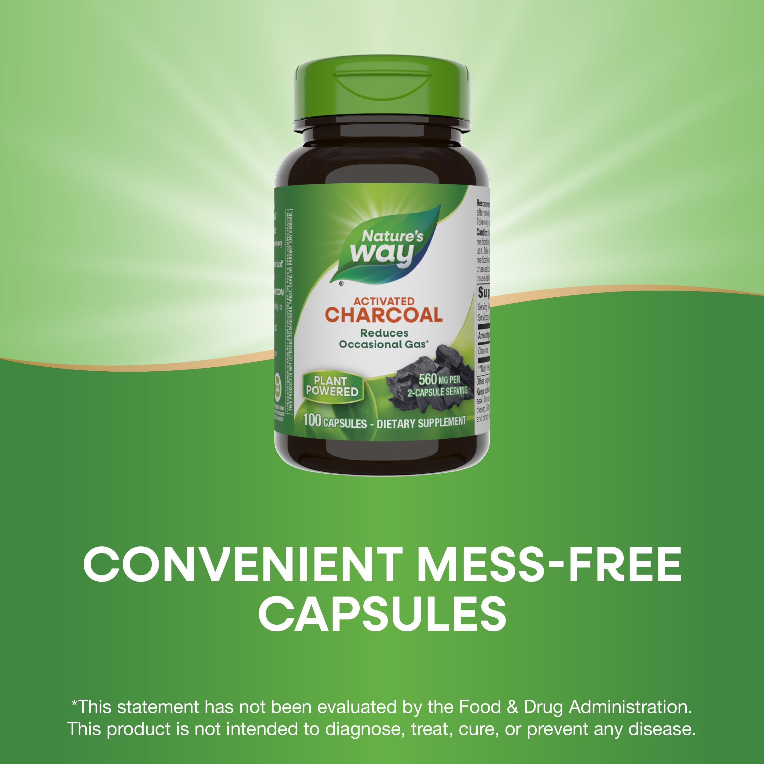 Two capsules representing digestive support use