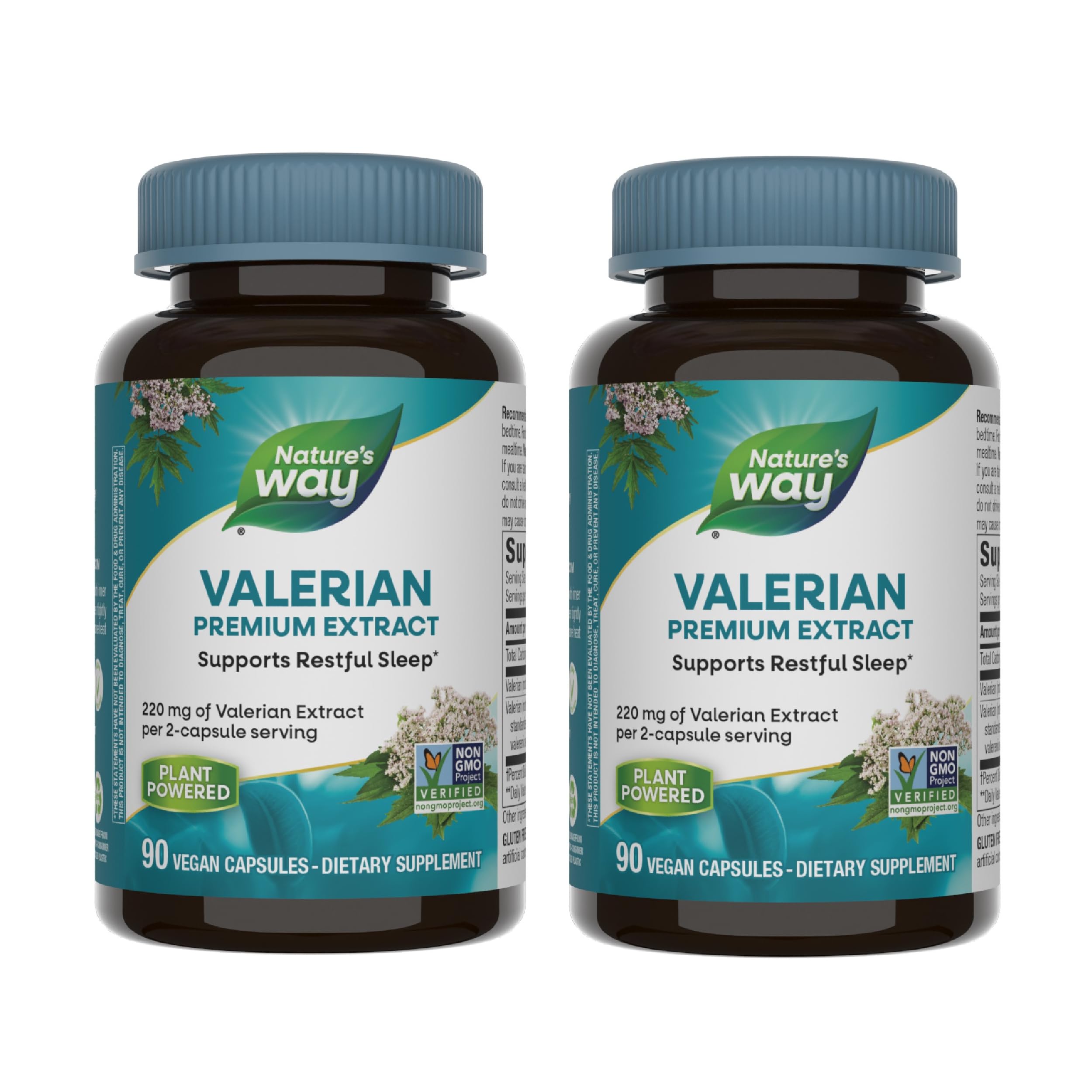 Nature's Way Valerian Premium Extract bottle label