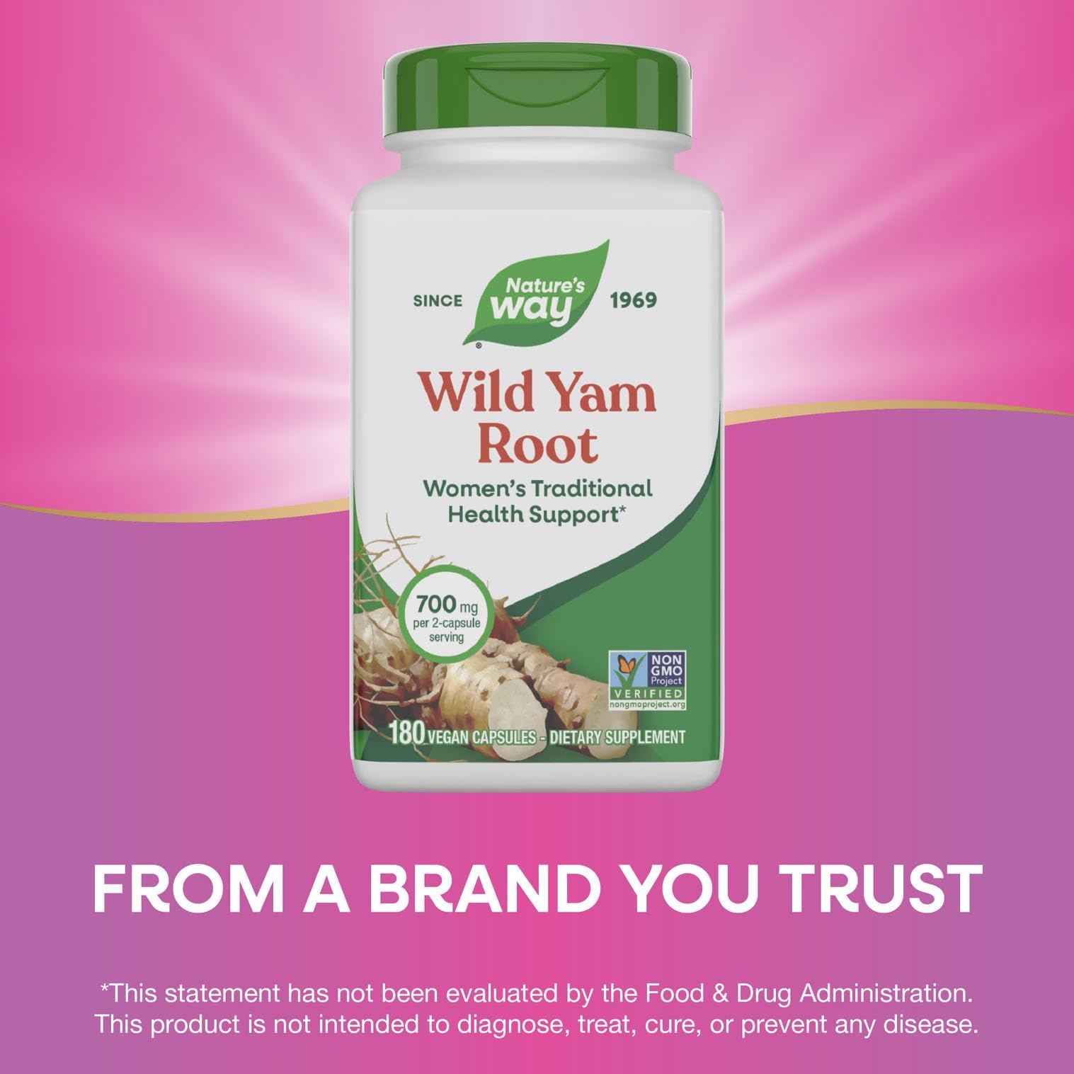 180 vegan capsules in bottle.