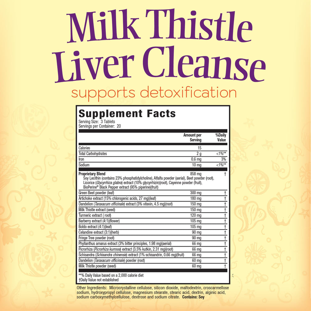 Back view of Nature's Secret Milk Thistle Liver Cleanse Pack (Pack of 2)