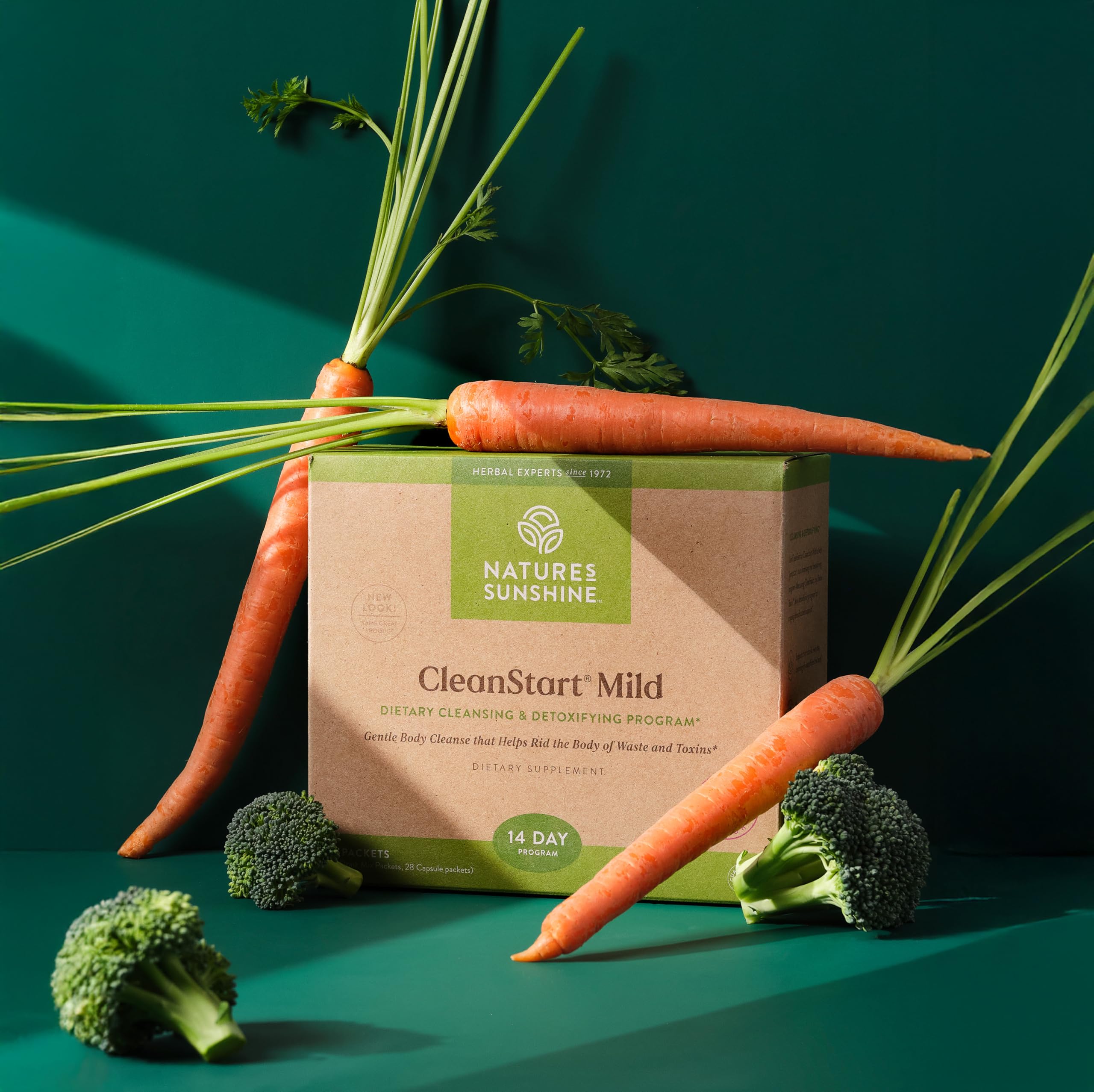 Nature's Sunshine CleanStart Mild on a morning routine setup for daily cleansing.