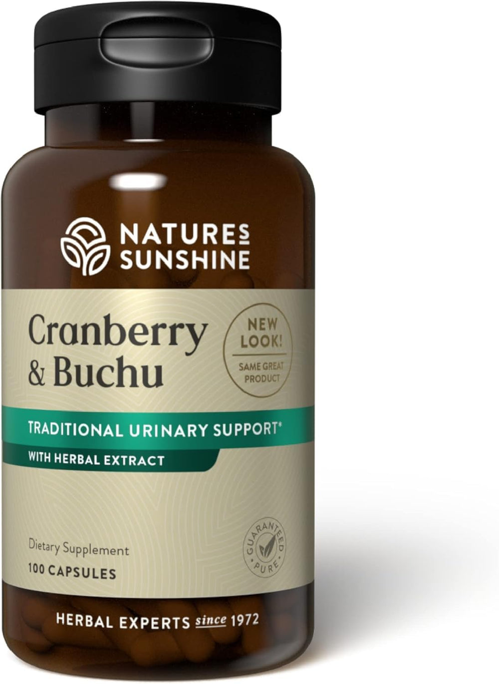 Nature's Sunshine Cranberry and Buchu Concentrate bottle - 100 capsules