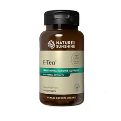 Hero shot of Nature's Sunshine E-Tea Capsules (100 count)