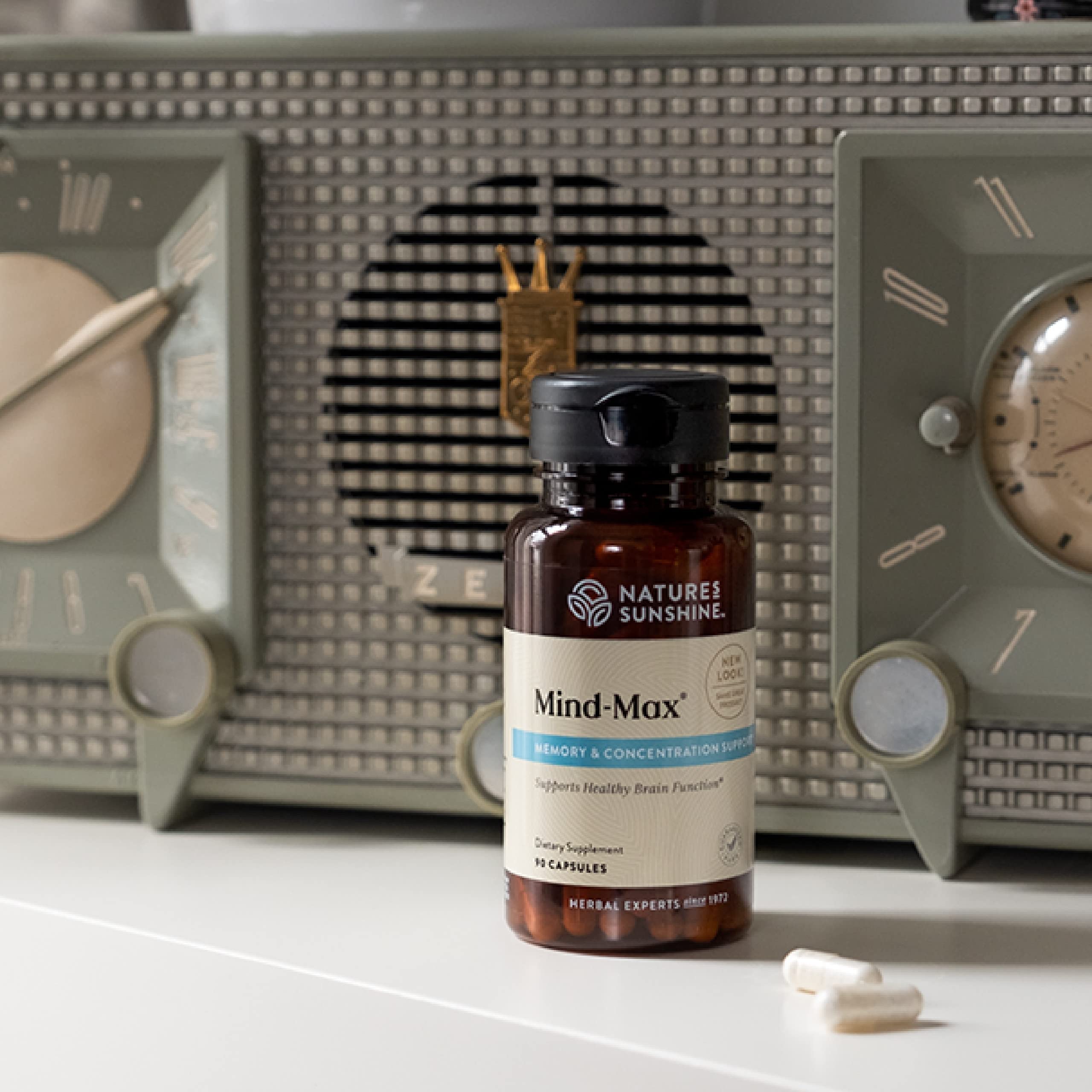 Mind-Max 90 Capsules bottle with label visible