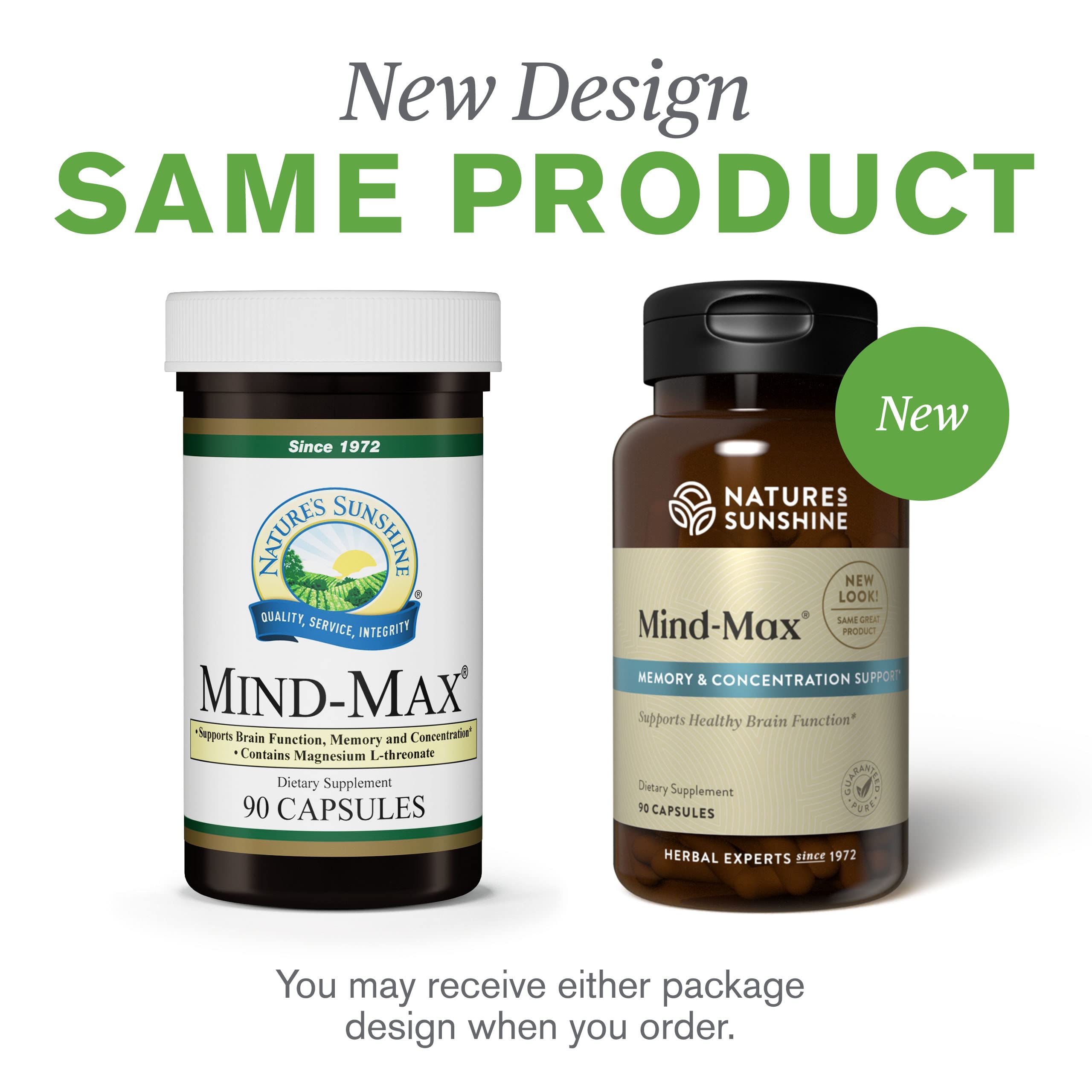 Mind-Max bottle close-up of capsules